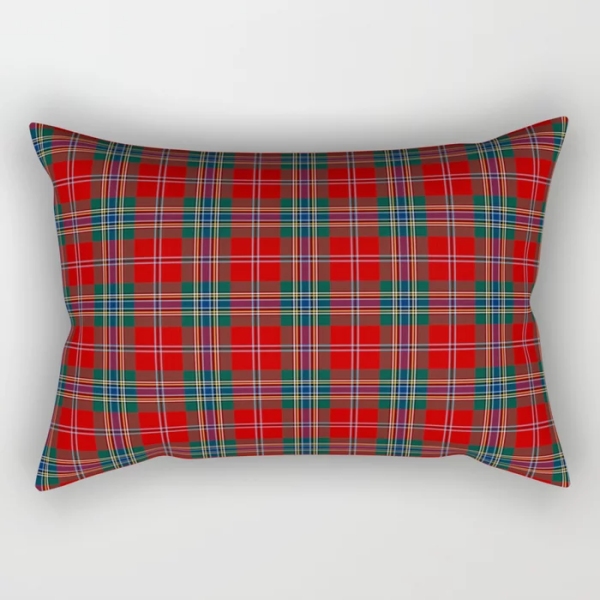 MacLean tartan rectangular throw pillow