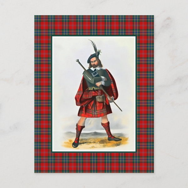 MacLean tartan postcard