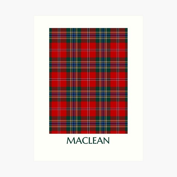 MacLean tartan art print