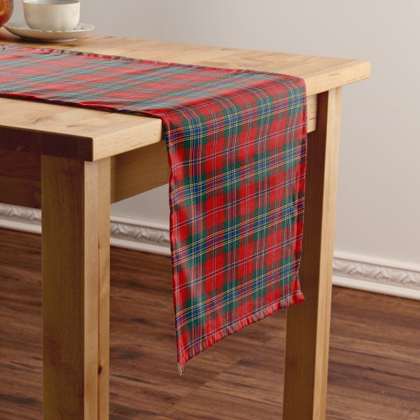 MacLean tartan table runner