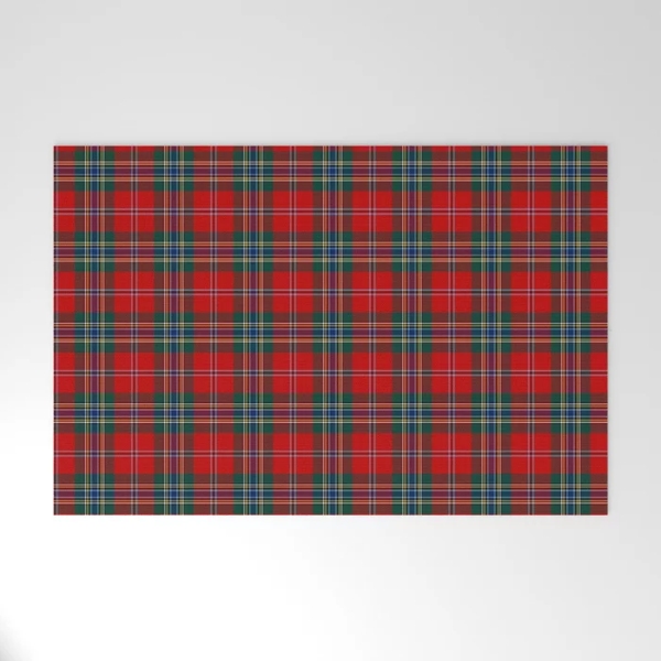 MacLean tartan welcome mat