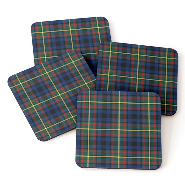 MacLeish tartan beverage coasters