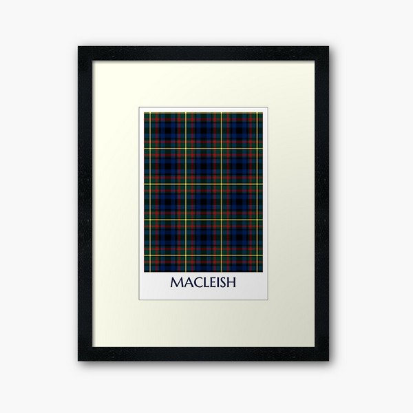 Clan MacLeish Tartan Framed Print