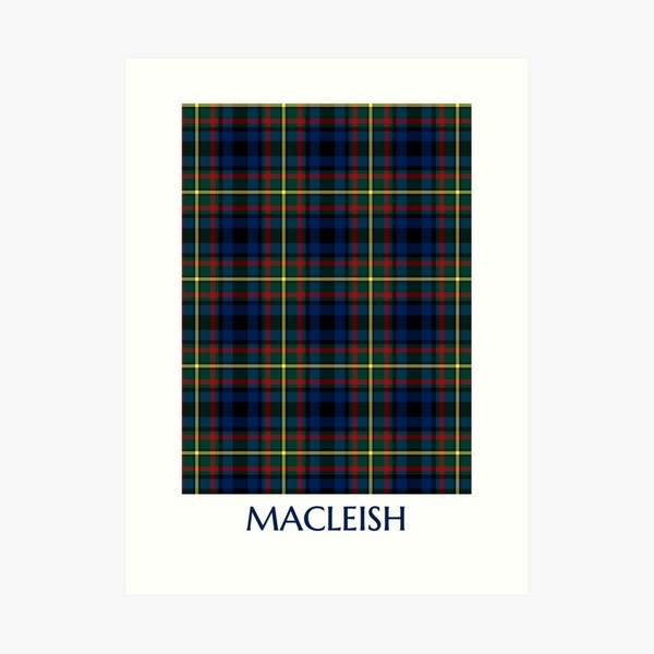 MacLeish tartan art print