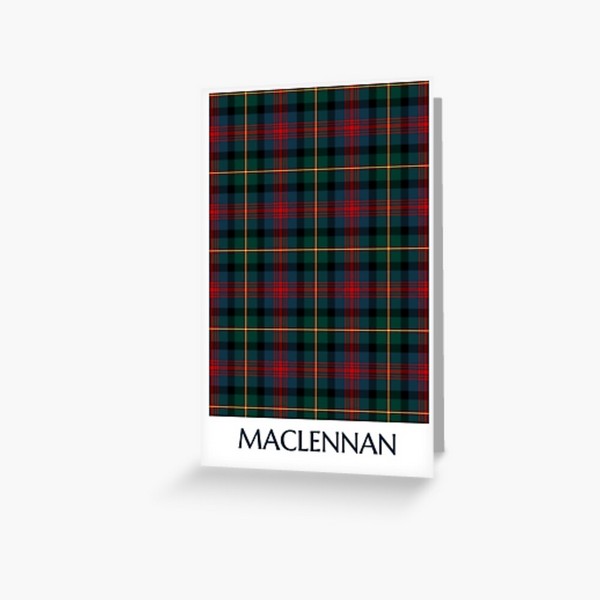 MacLennan tartan greeting card