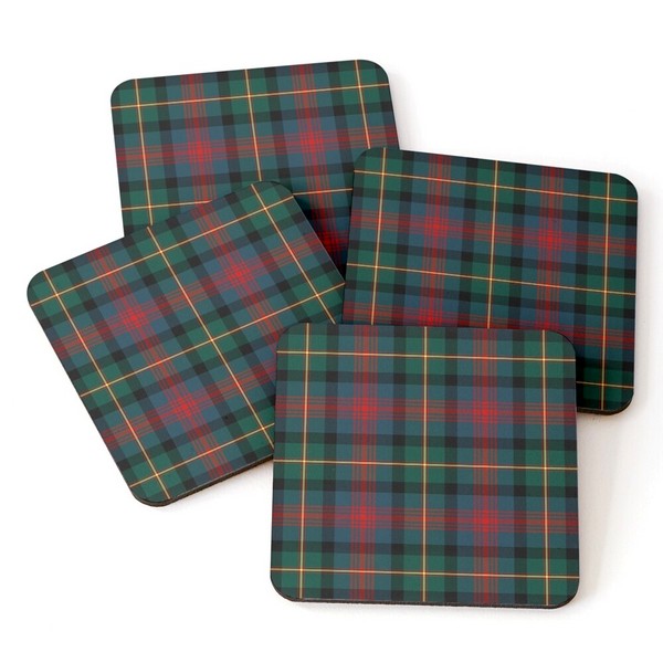 MacLennan tartan beverage coasters