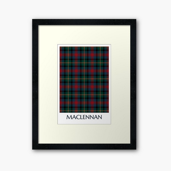 MacLennan tartan framed print