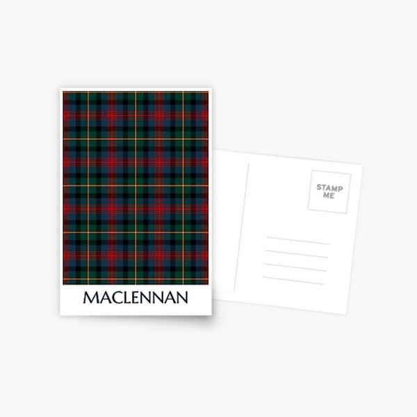 MacLennan tartan postcard