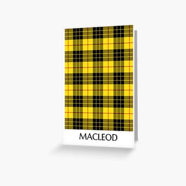 MacLeod tartan greeting card