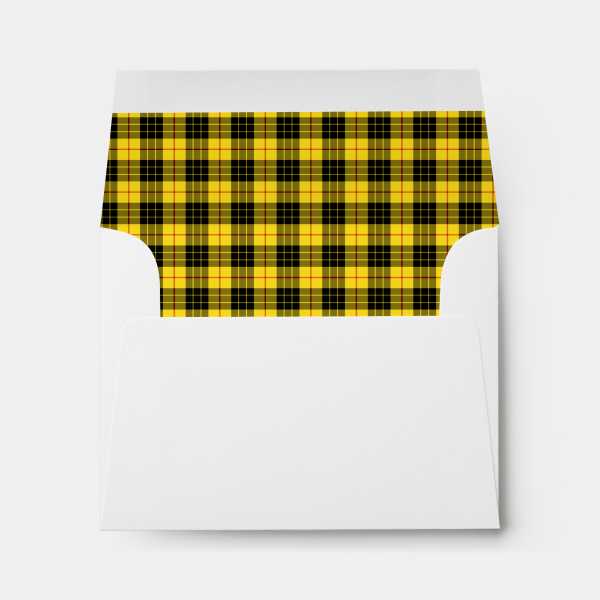 Envelope with MacLeod tartan liner