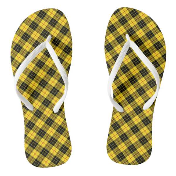 MacLeod tartan flip flops