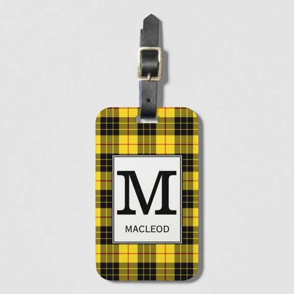 MacLeod tartan luggage tag