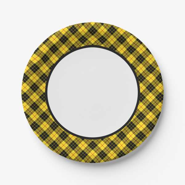 MacLeod tartan paper plate