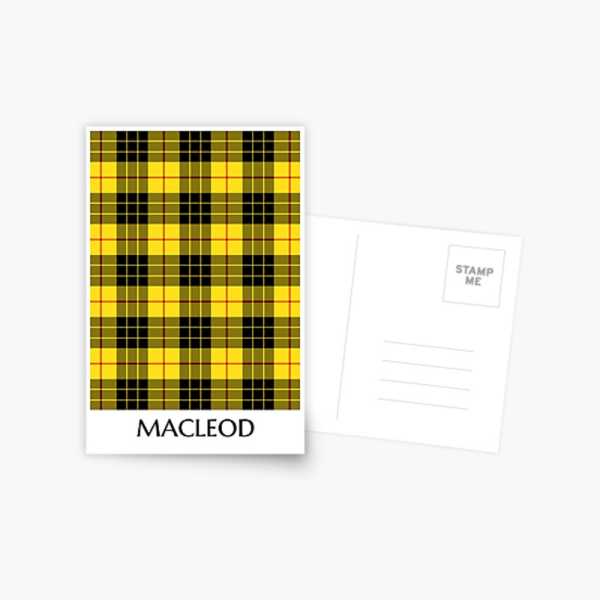 MacLeod tartan postcard