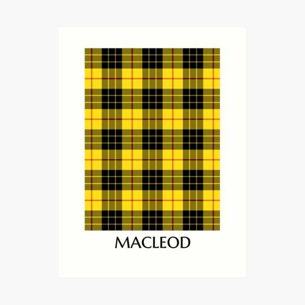 MacLeod tartan art print