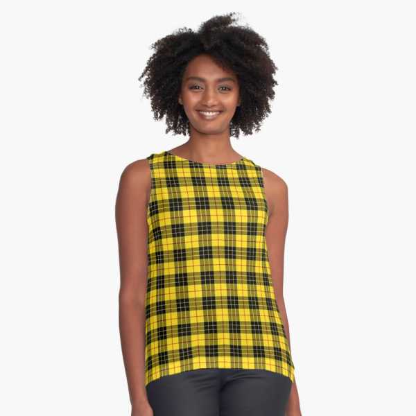 MacLeod tartan sleeveless top