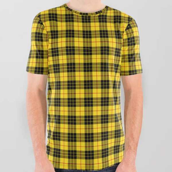 MacLeod tartan all over print tee shirt