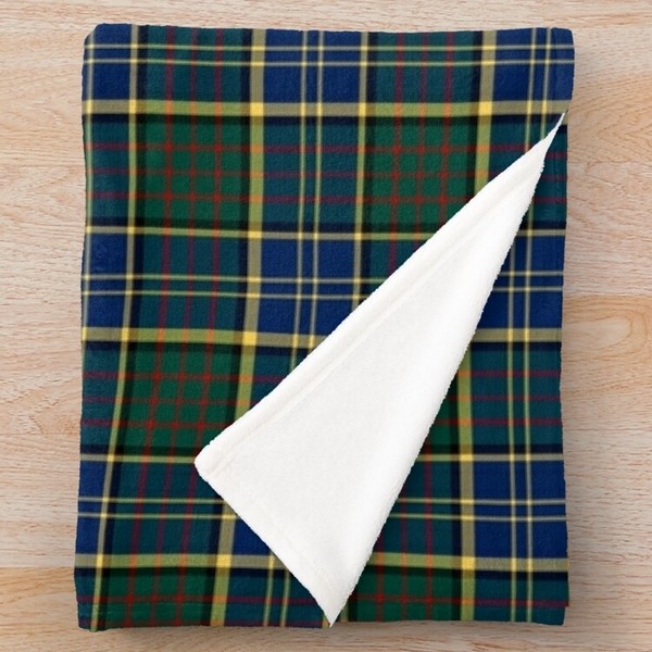 MacMillan tartan fleece throw blanket