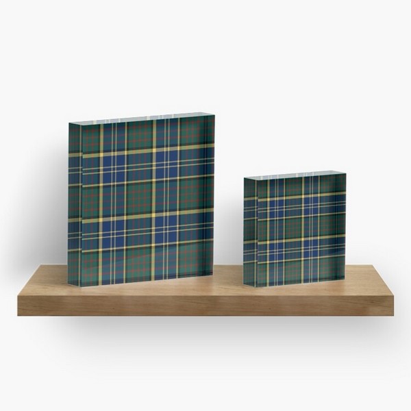 MacMillan tartan acrylic block