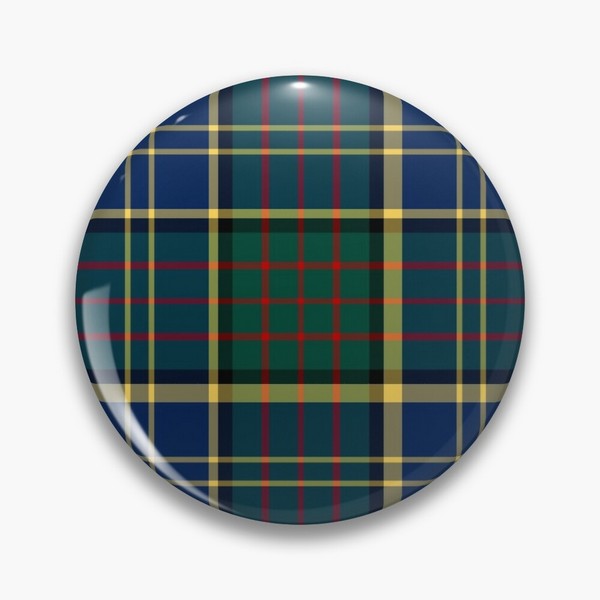 MacMillan tartan pinback button