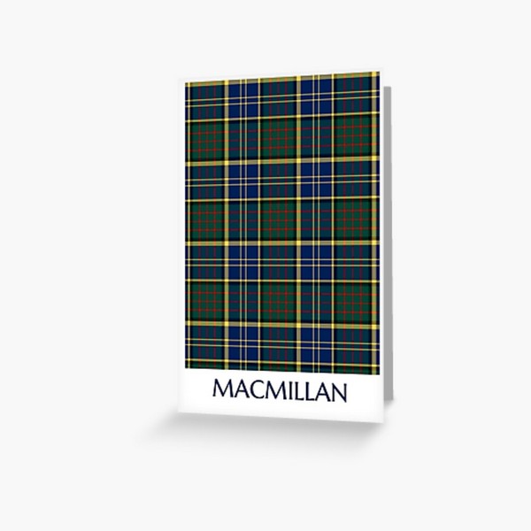 MacMillan tartan greeting card