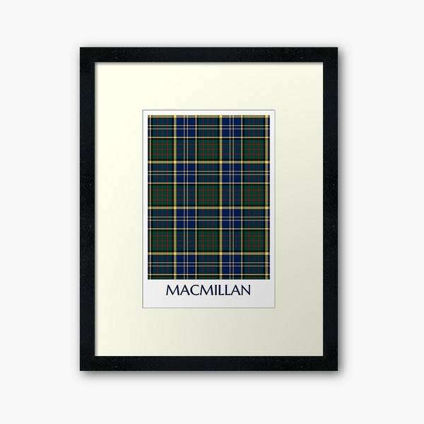 MacMillan tartan framed print