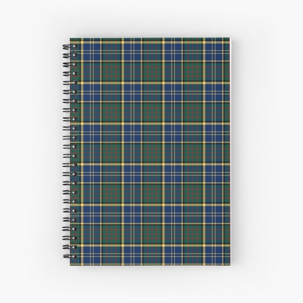 MacMillan tartan spiral notebook