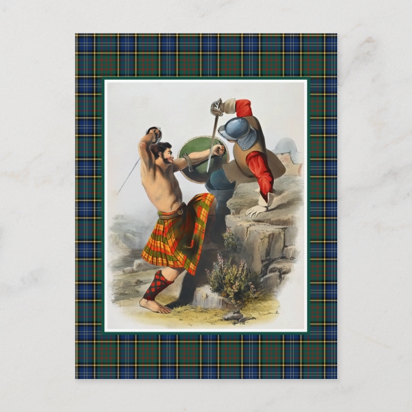 MacMillan tartan postcard