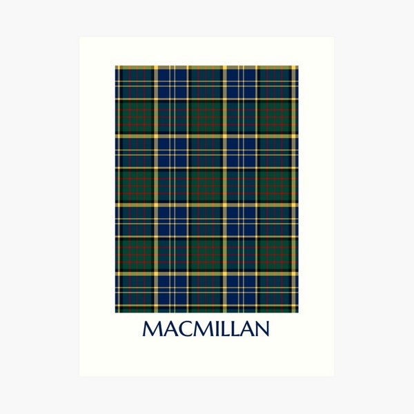 MacMillan tartan art print