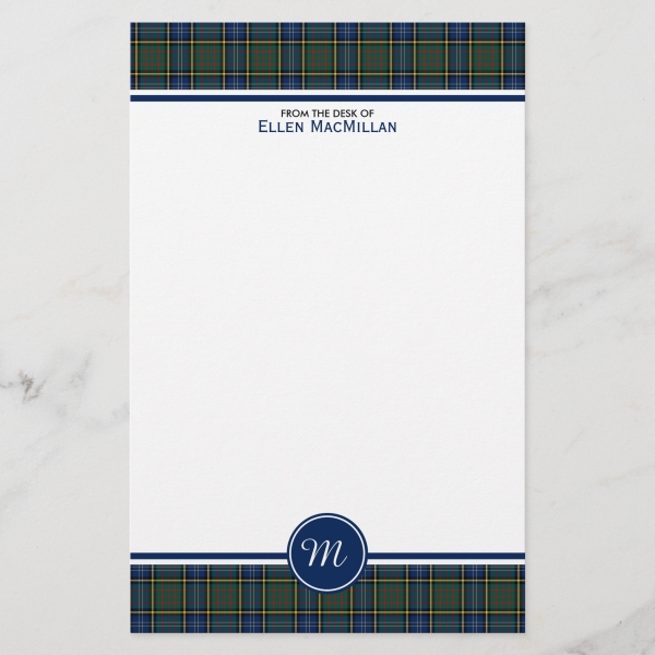 Clan MacMillan Hunting Tartan Stationery