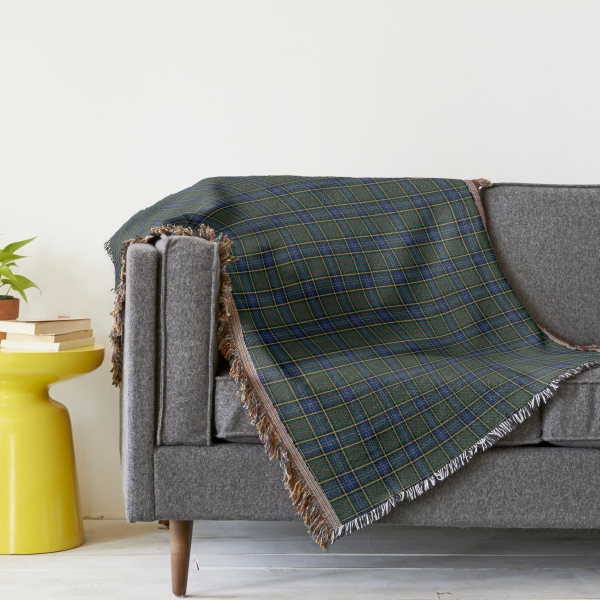 MacMillan tartan throw blanket