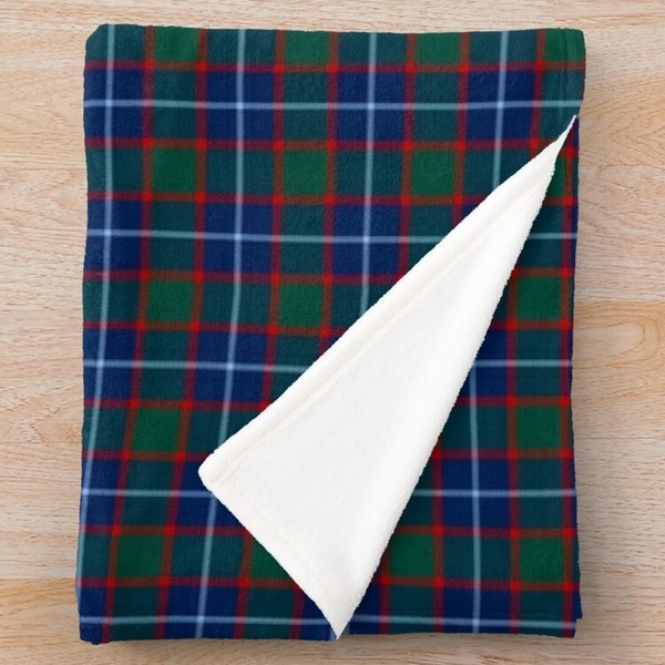 MacNab tartan fleece throw blanket