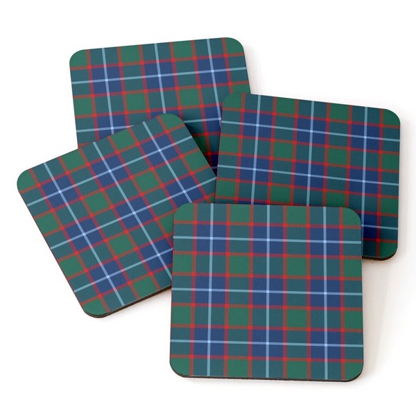 MacNab tartan beverage coasters