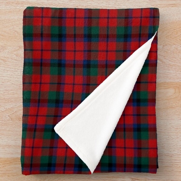 MacNaughton tartan fleece throw blanket