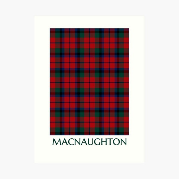 MacNaughton tartan art print