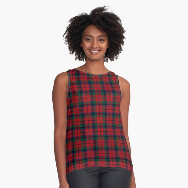 MacNaughton tartan sleeveless top