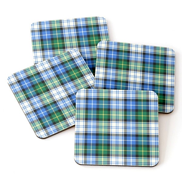 MacNeil Dress tartan beverage coasters