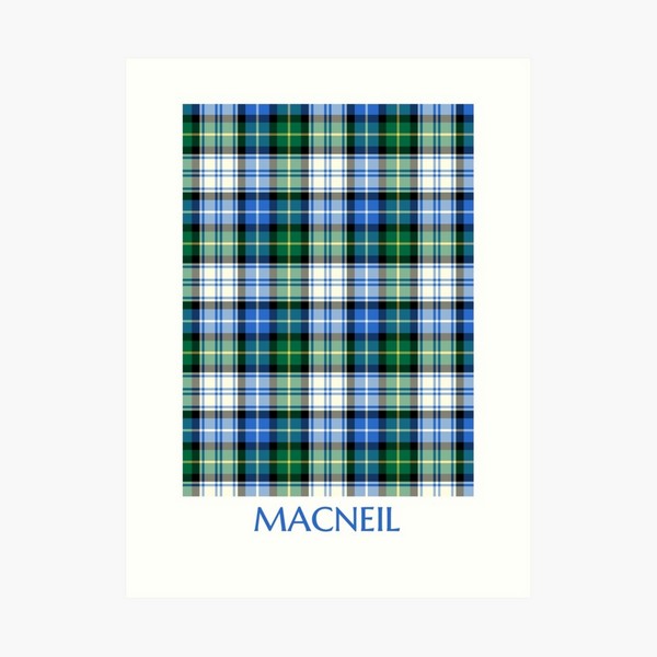 MacNeil Dress tartan art print