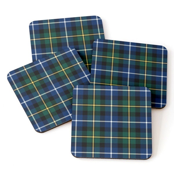 MacNeil tartan beverage coasters