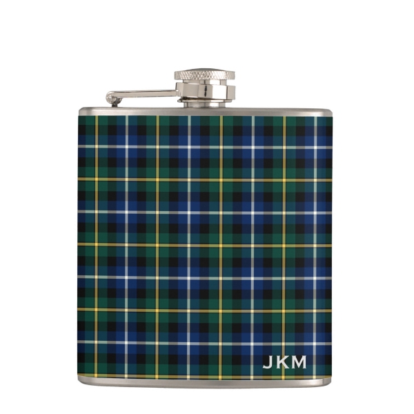 MacNeil tartan hip flask