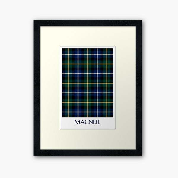 MacNeil tartan framed print