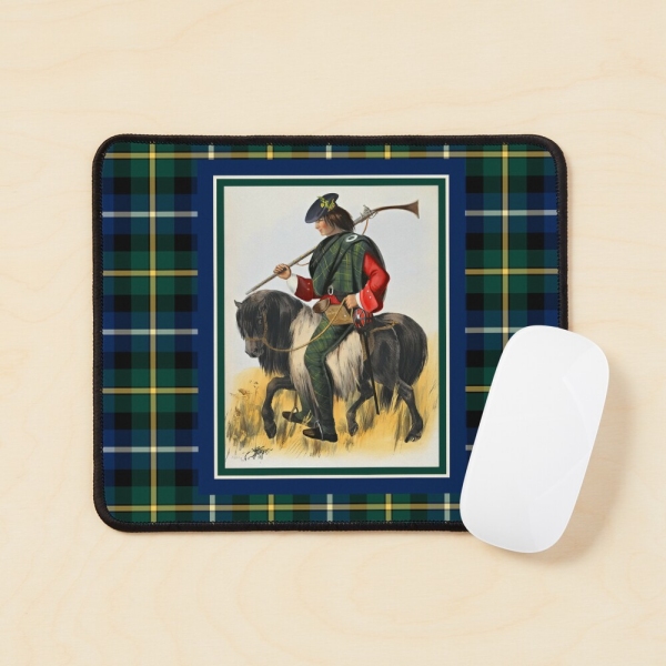 MacNeil vintage portrait with tartan mouse pad