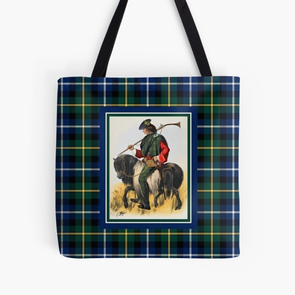 MacNeil vintage portrait with tartan tote bag