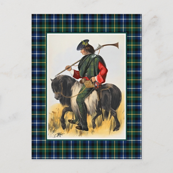 MacNeil tartan postcard