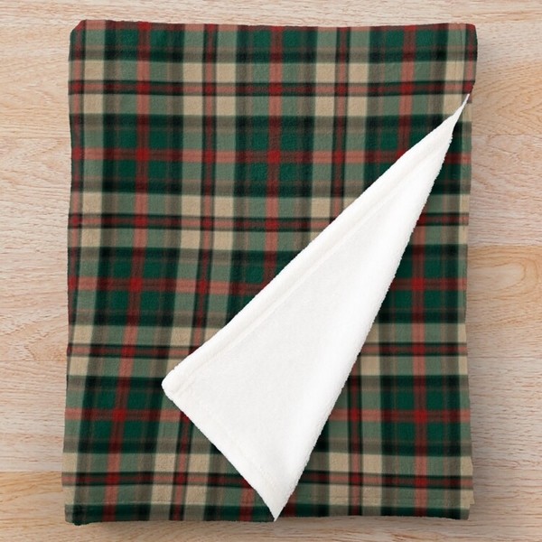 MacNeish Hunting tartan fleece throw blanket