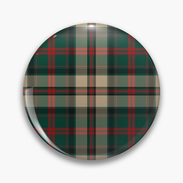 MacNeish Hunting tartan pinback button