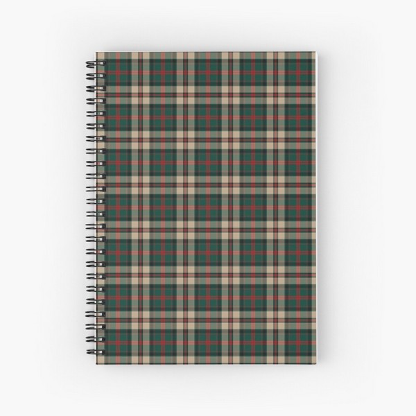 MacNeish Hunting tartan spiral notebook