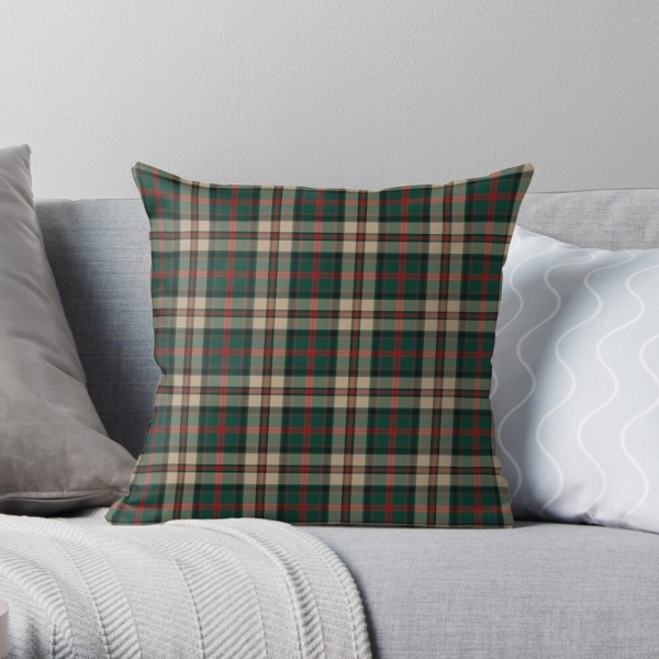 MacNeish Hunting tartan throw pillow