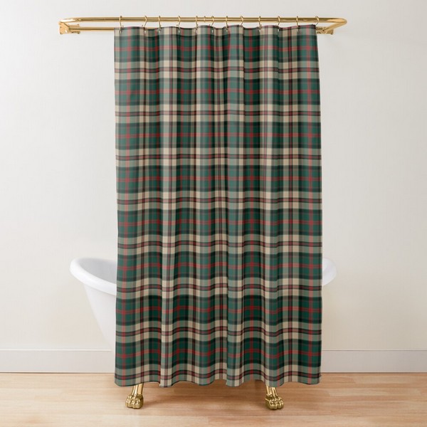 MacNeish Hunting tartan shower curtain