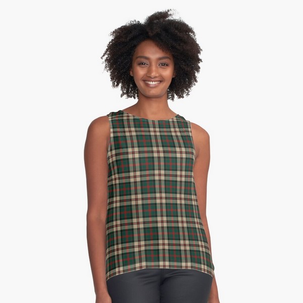 MacNeish Hunting tartan sleeveless top